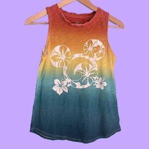 - Disney Parks Tropical Rainbow Mikey Tank XS